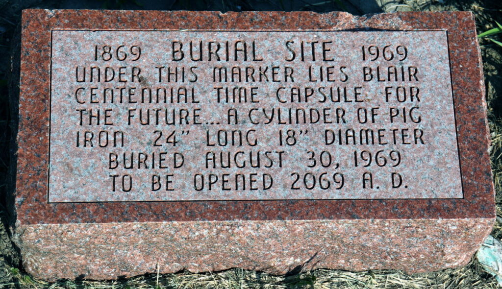 Time Capsule Blair Nebraska