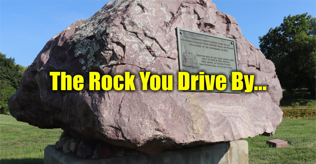 Boulder at Rhoades Park Blair Nebraska Boulder at Rhoades Park Blair Nebraska