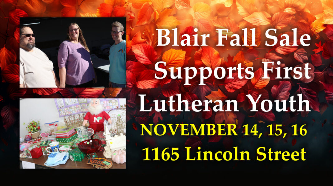 Blair Nebraska First Lutheran Church Fall Sale Blair Nebraska First Lutheran Church Fall Sale