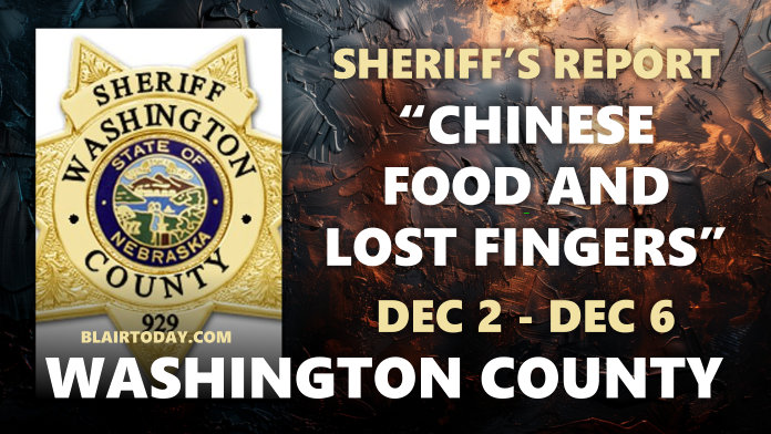 Washington County Nebraska Sheriff Report